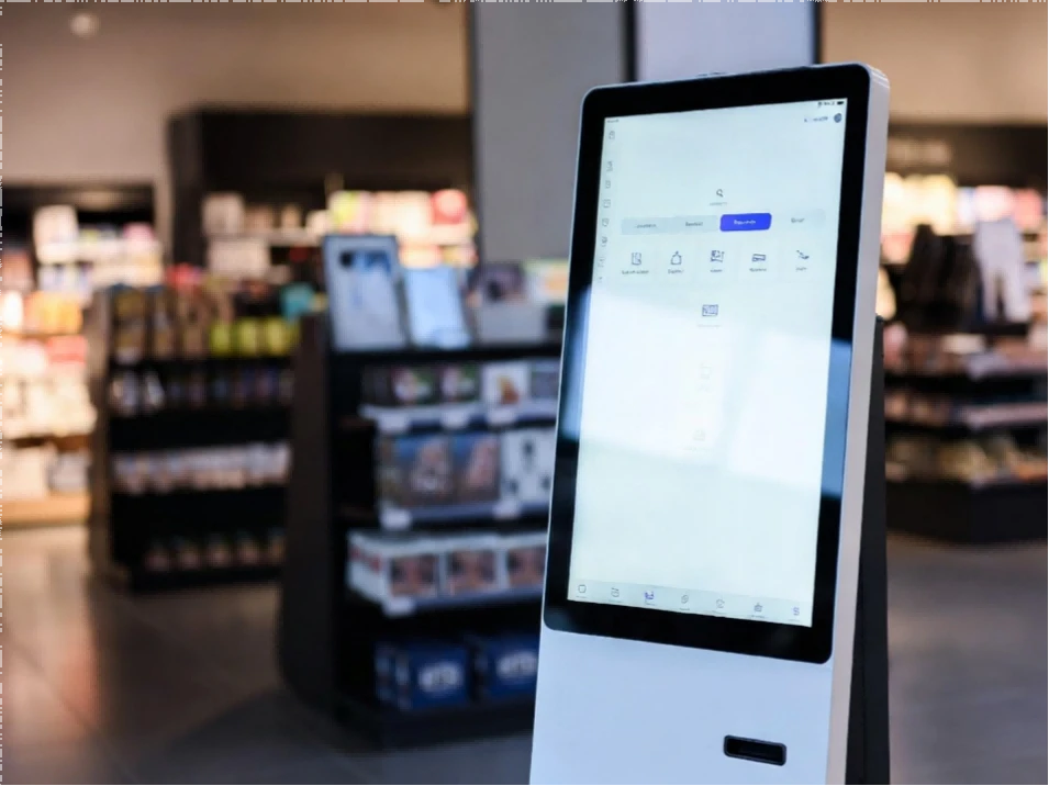 Touchscreen Monitor Kiosk Βελτιώνει τις διαδραστικές αγορές