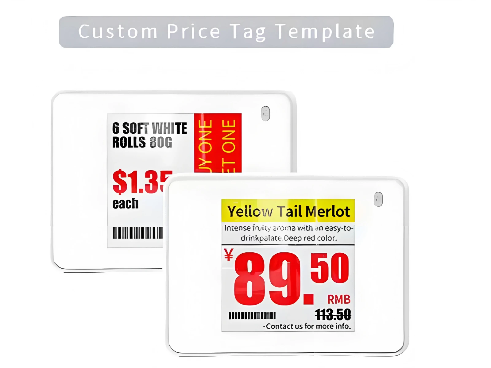 1.54 inch Four Color Electronic price Tag